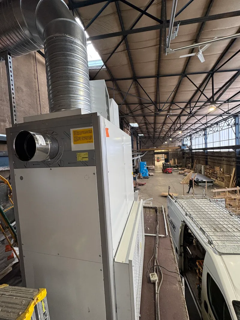 chauffage generateur air chaud atelier andrezieux