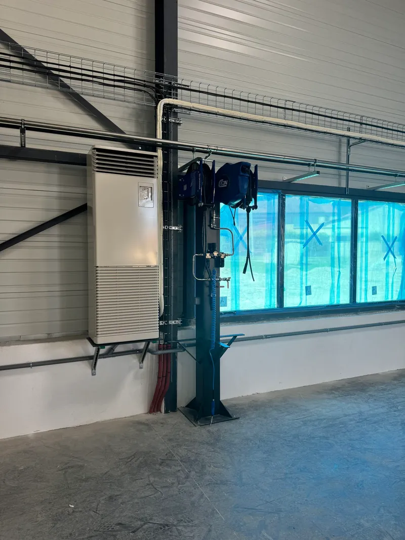 chauffage pac reversible generateur air chauffage atelier marcilly 1